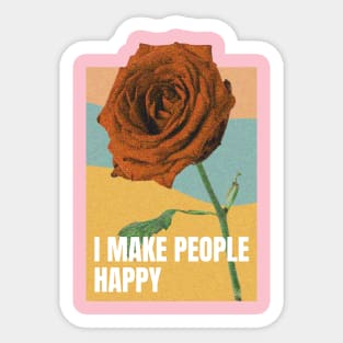 i make people happy Sticker